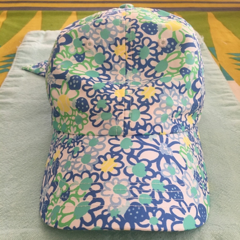 Lilly P “run around” floral print baseball cap